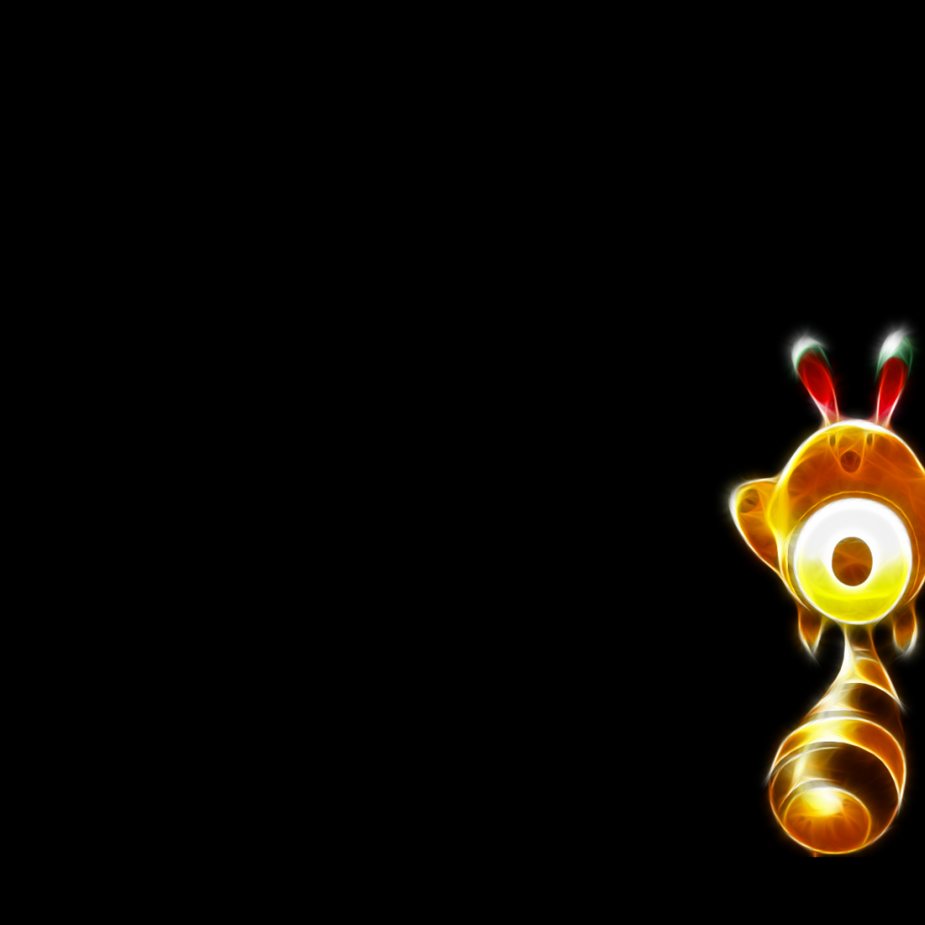 Покемон на черном фоне