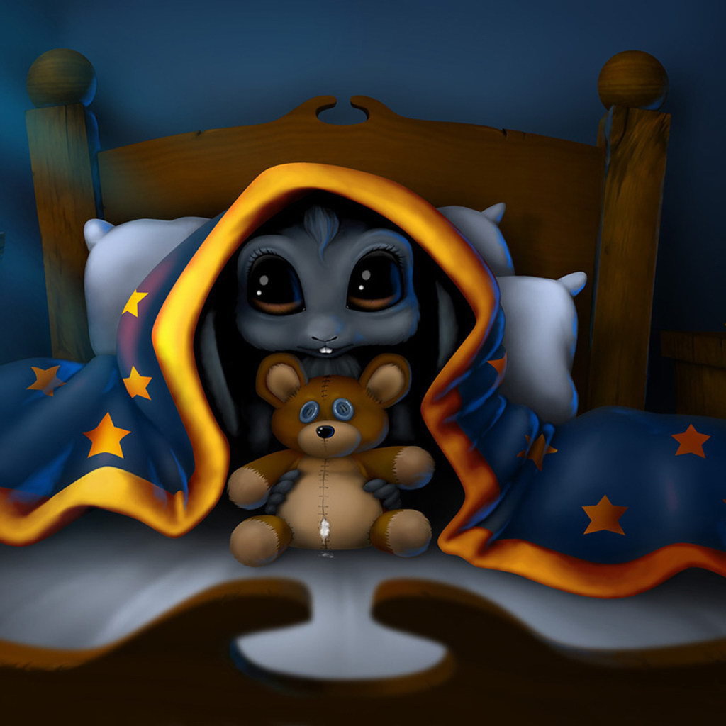 Игрушка под одеялом