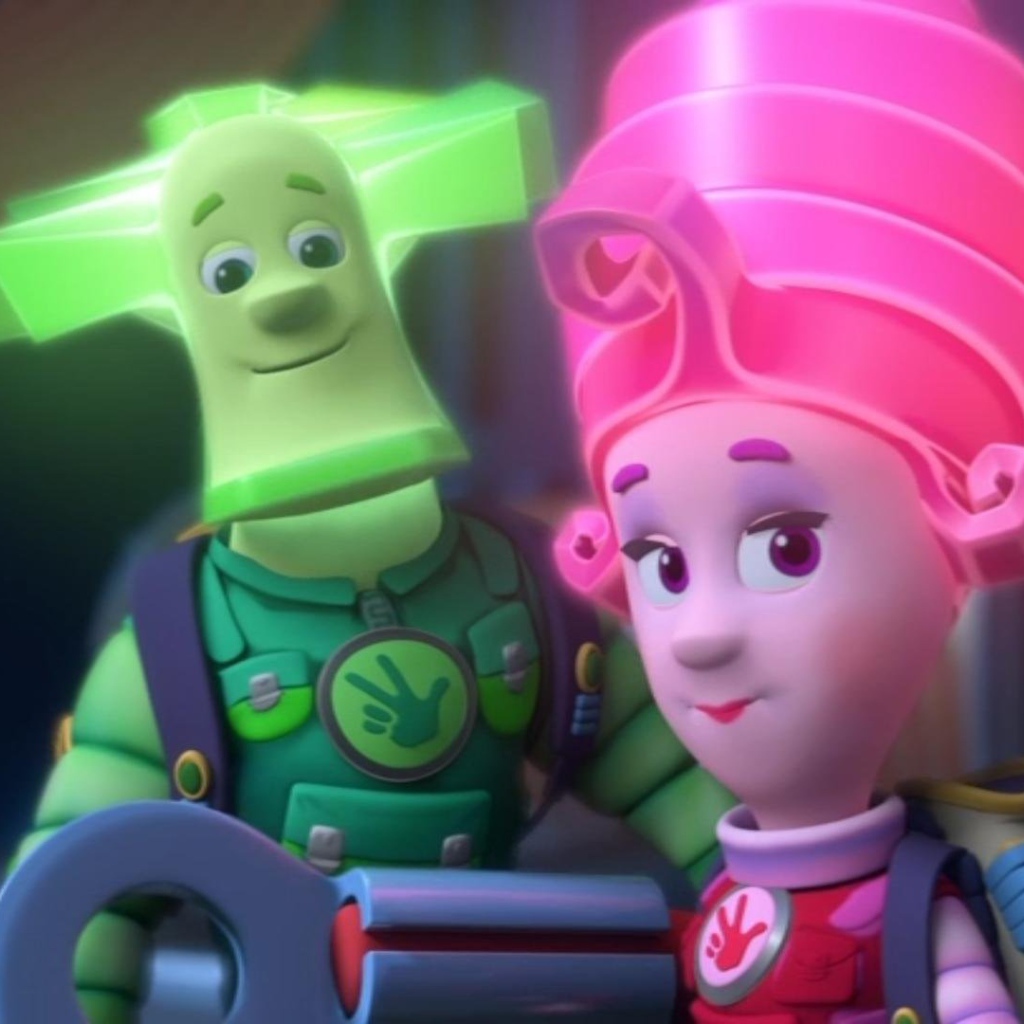 Два героя из мультфильма Фиксики