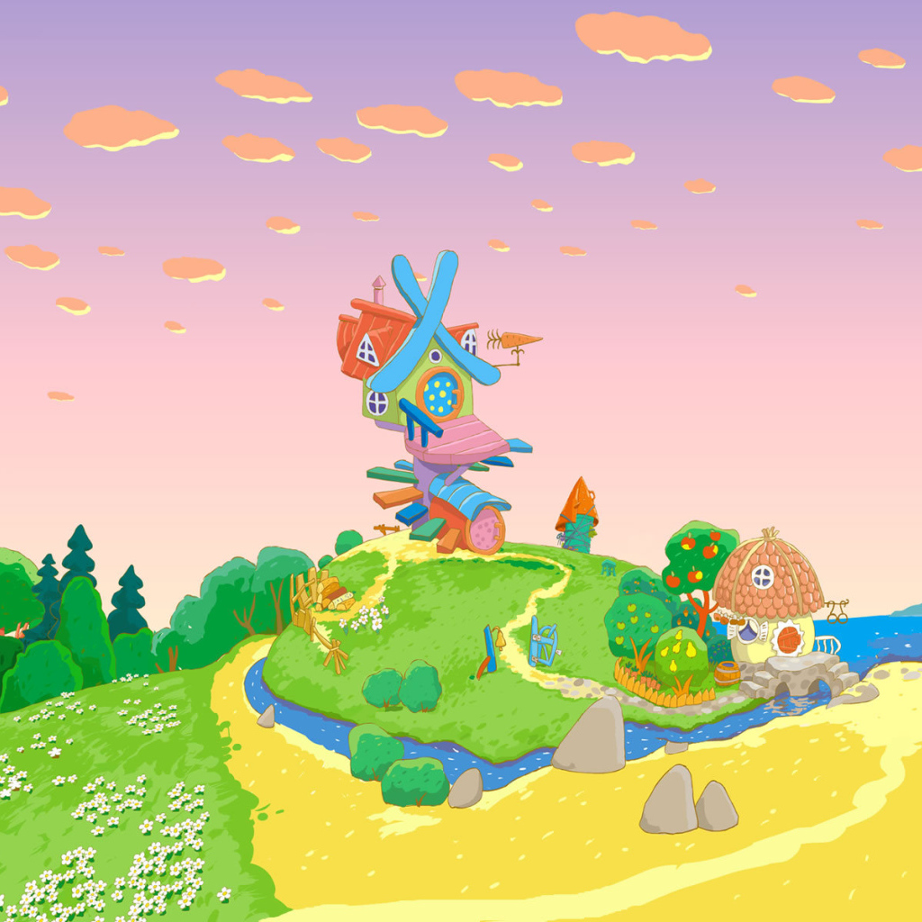 Дом Кроша и Ежика в мультфильме Смешарики