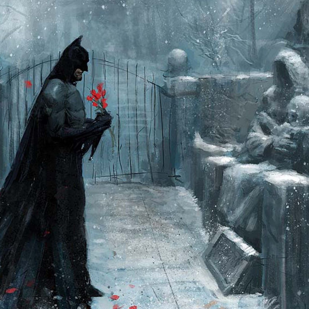 Бэт ман у могилы