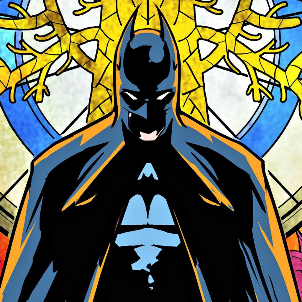 Бэт ман у витража