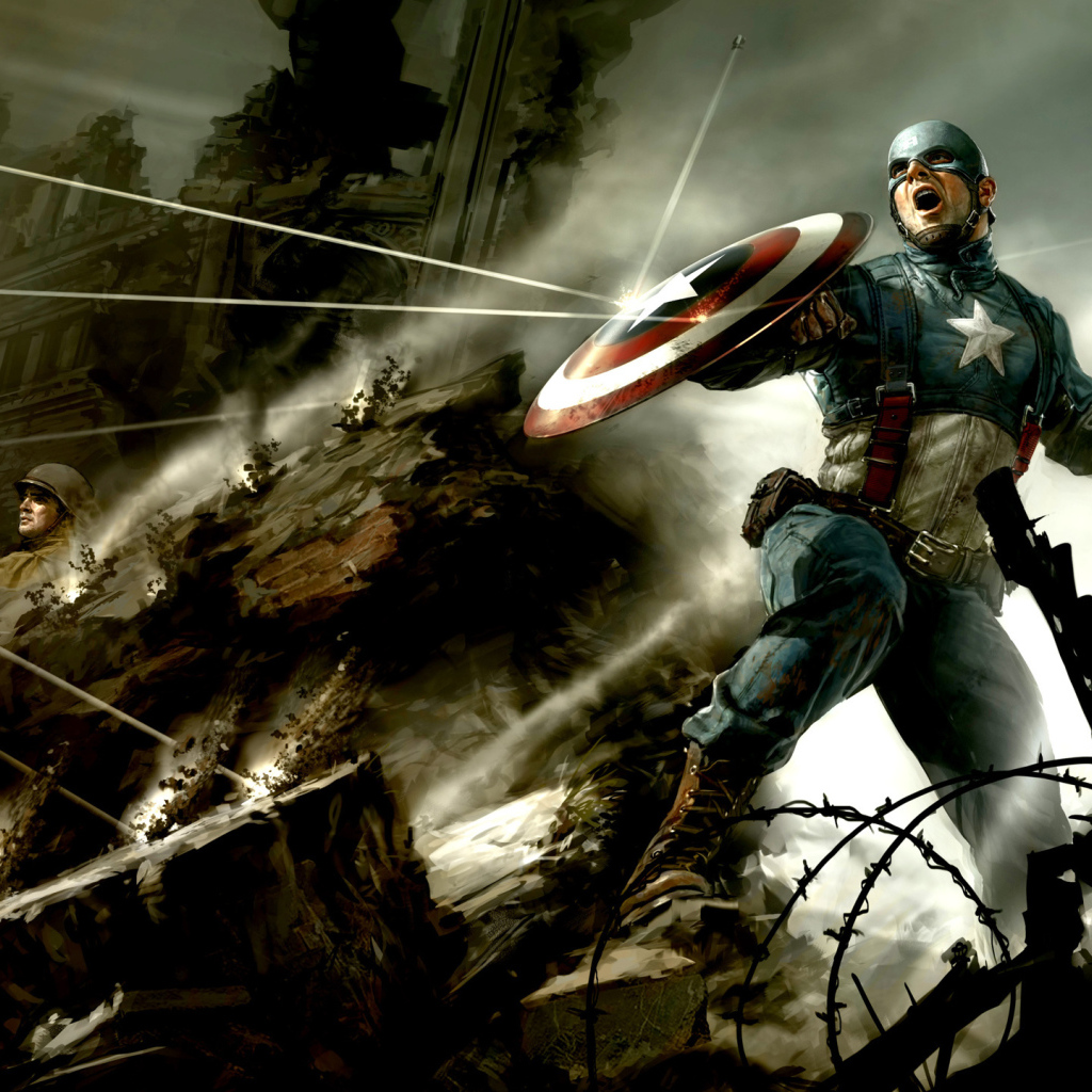 Капитан Америка в битве