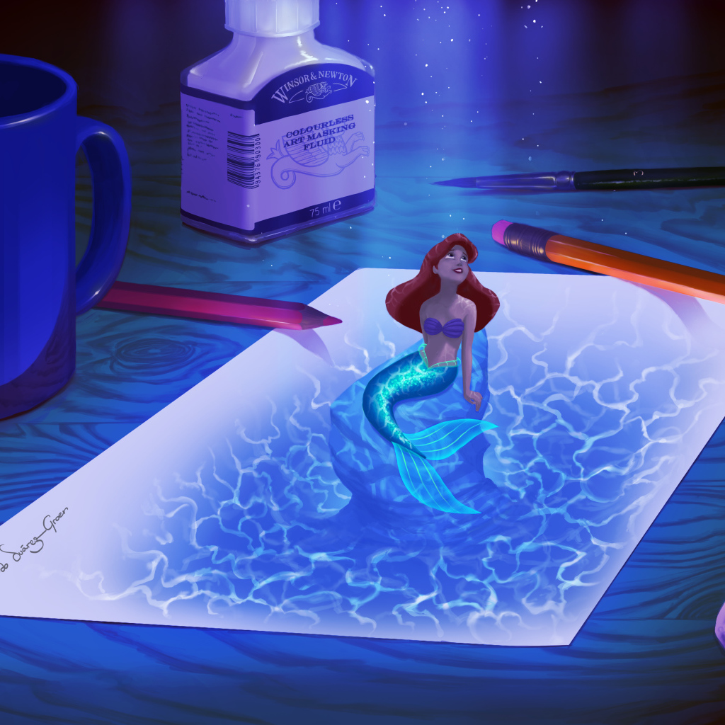 Русалочка Ариель на картинке