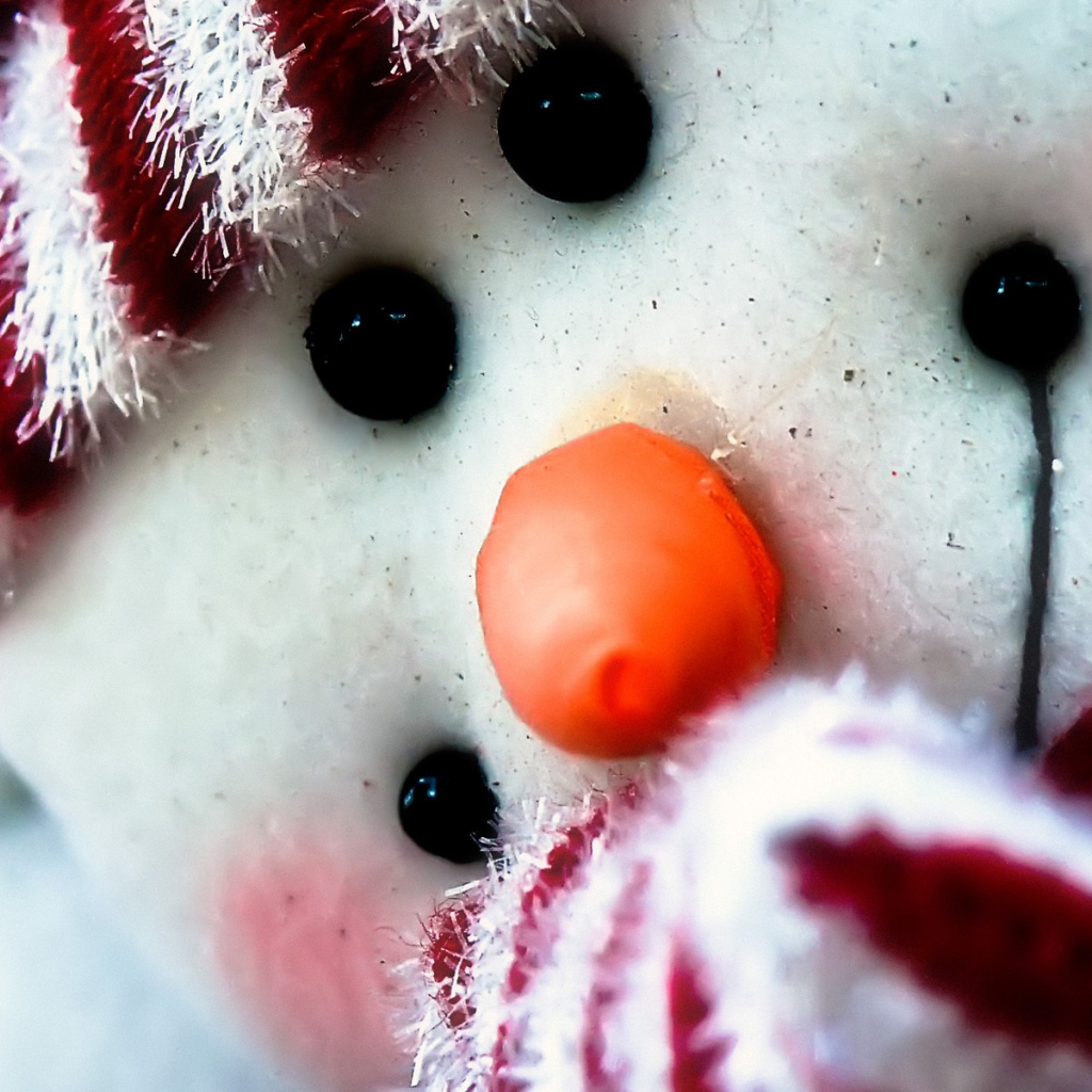 Веселый снеговик