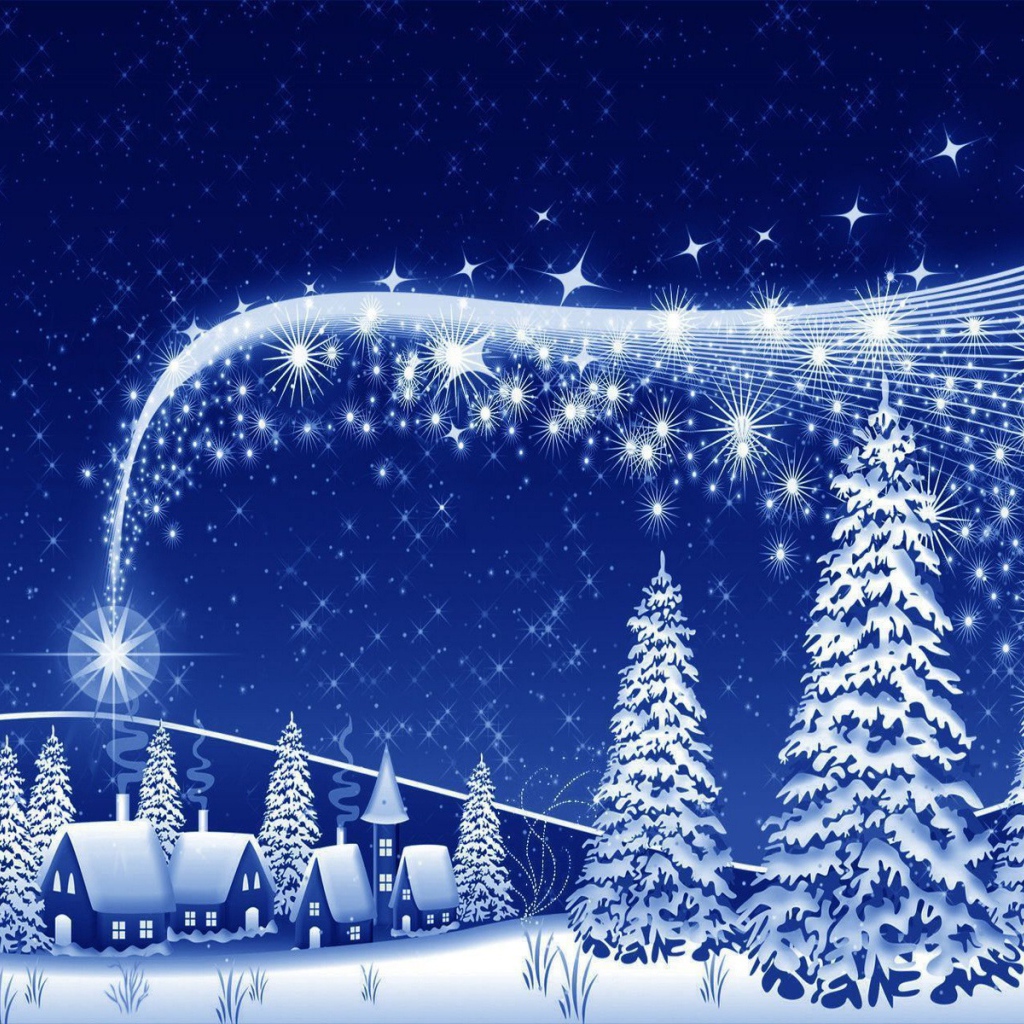 Рождественский рисунок