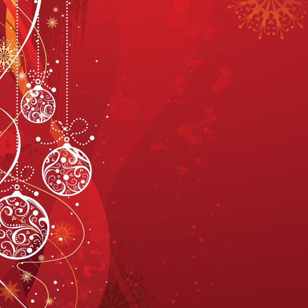 Рождественский красный фон
