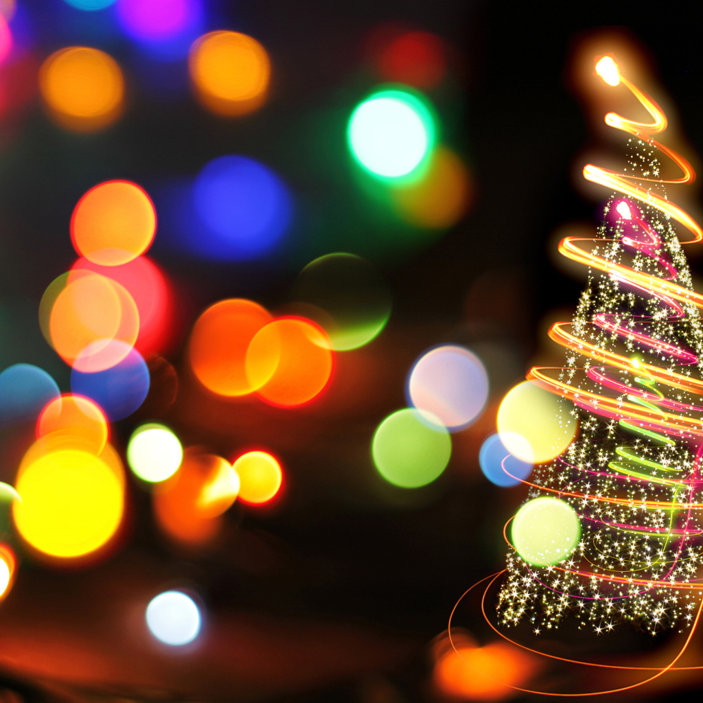 Елка с огоньками