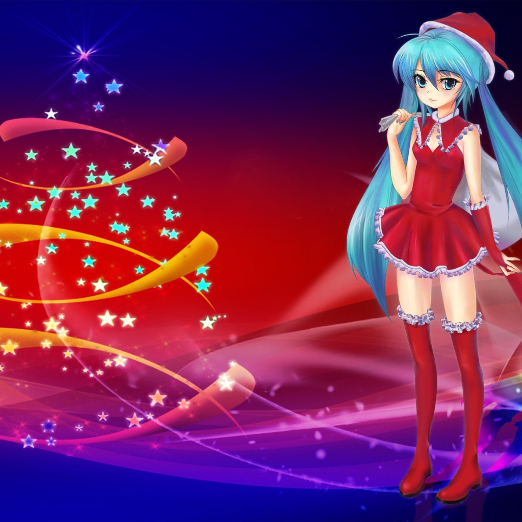 Рождественская Санта девушка