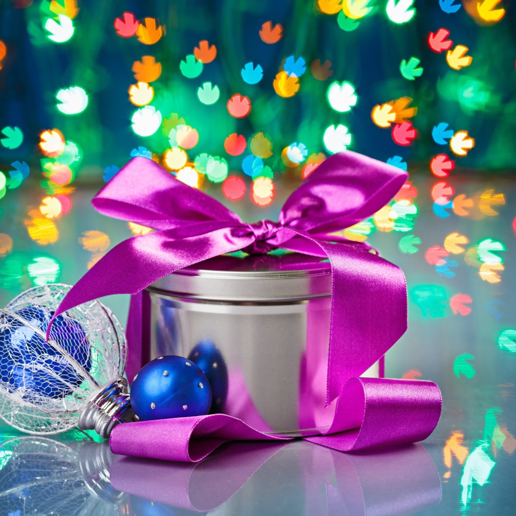 Подарок боке на рождество