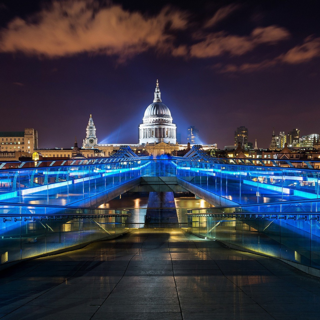 Архитектура ночного Лондона