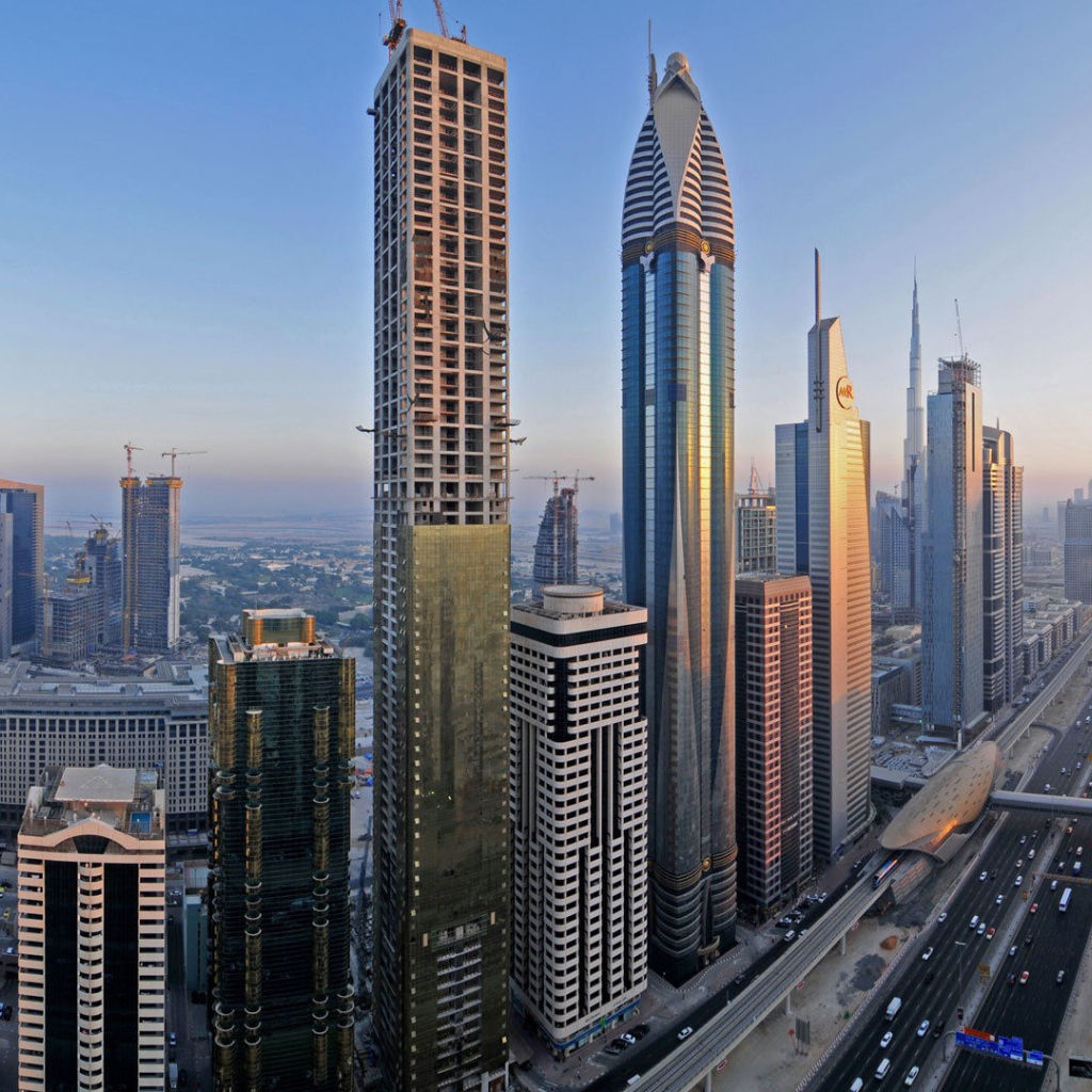 Строительство небоскреба в Дубае