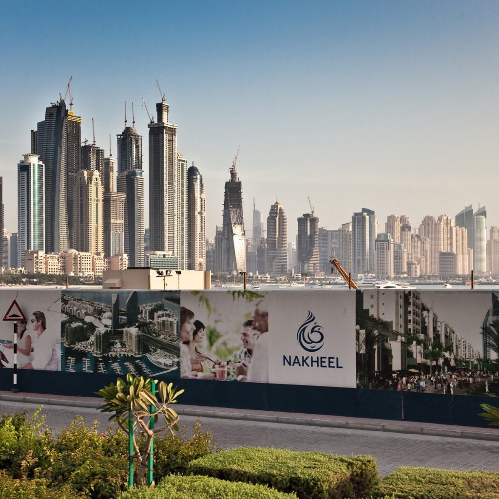 Строительство небоскребов в Дубае