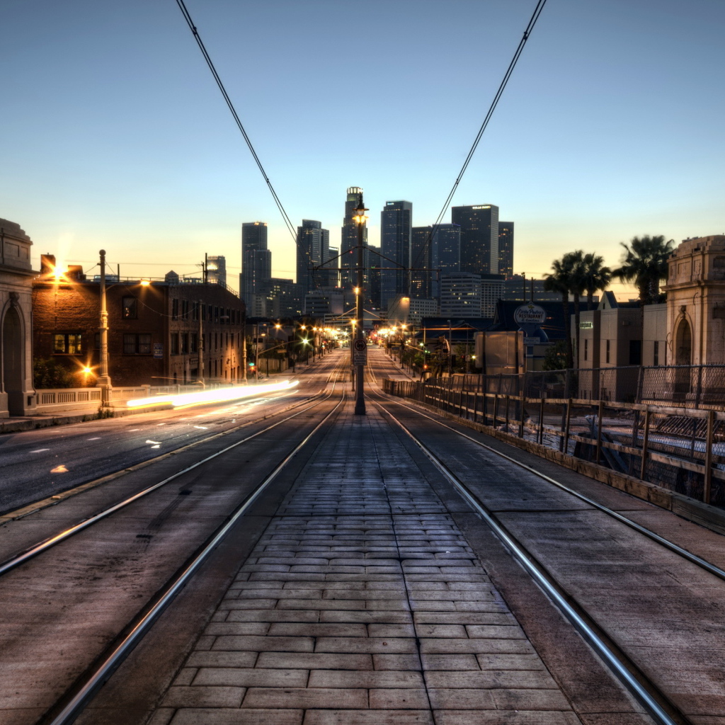 Трамвайные пути в Лос анджелес