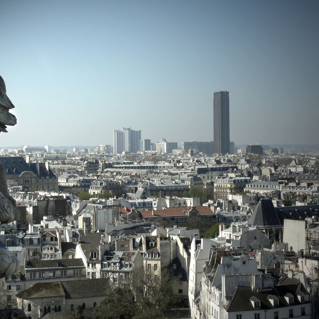 Вид на Париж с высоты