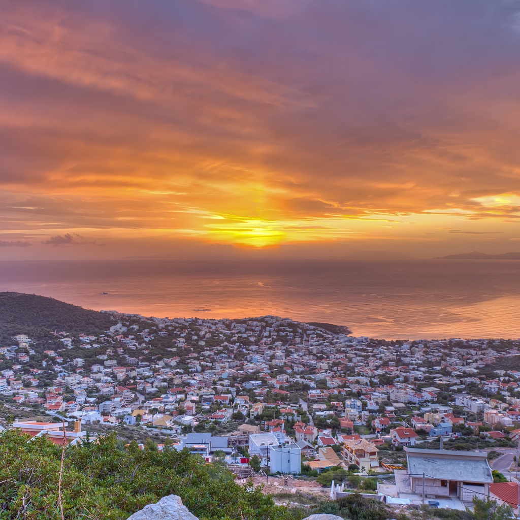 Греческий город у моря