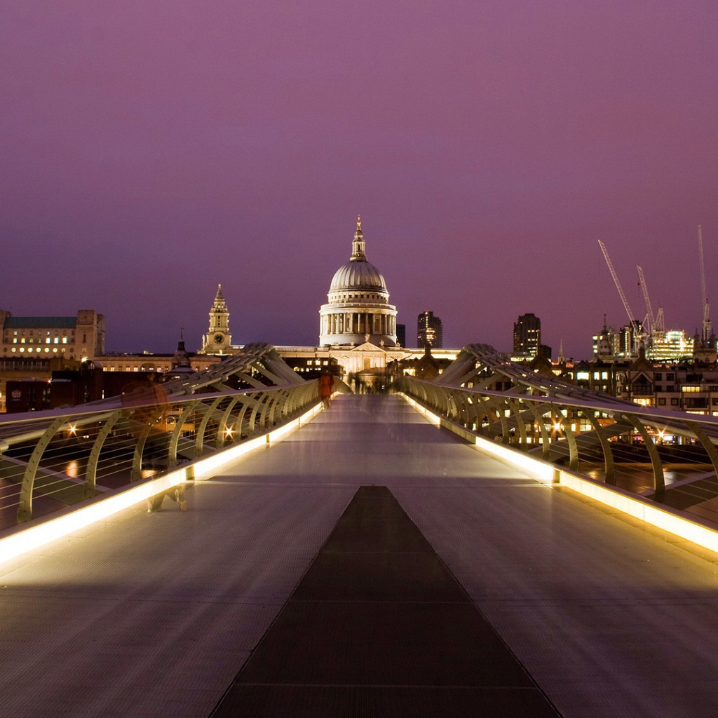 Огни ночного Лондона