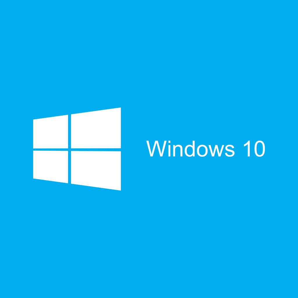 Голубой логотип Windows 10