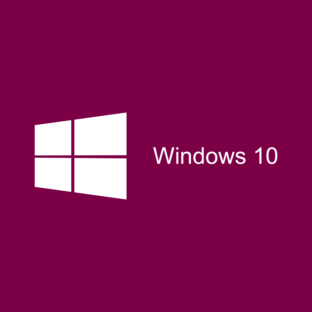 Сиреневый символ Windows 10