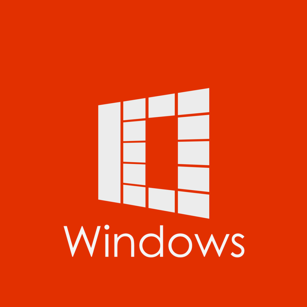 Оранжевый логотип Windows 10
