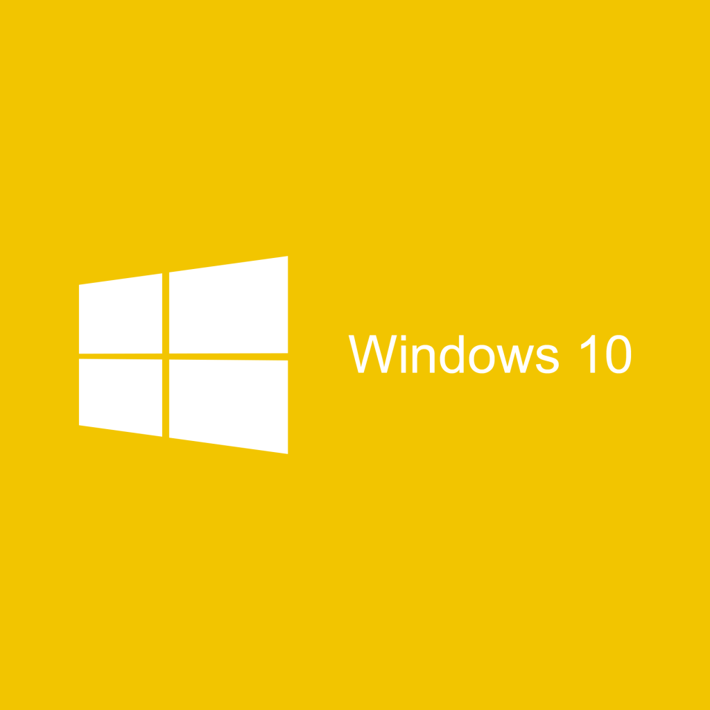 Желтый логотип Windows 10