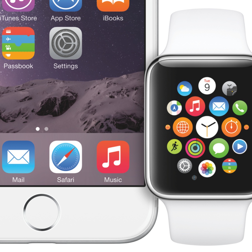 Apple Watch in comparison with a smartphone