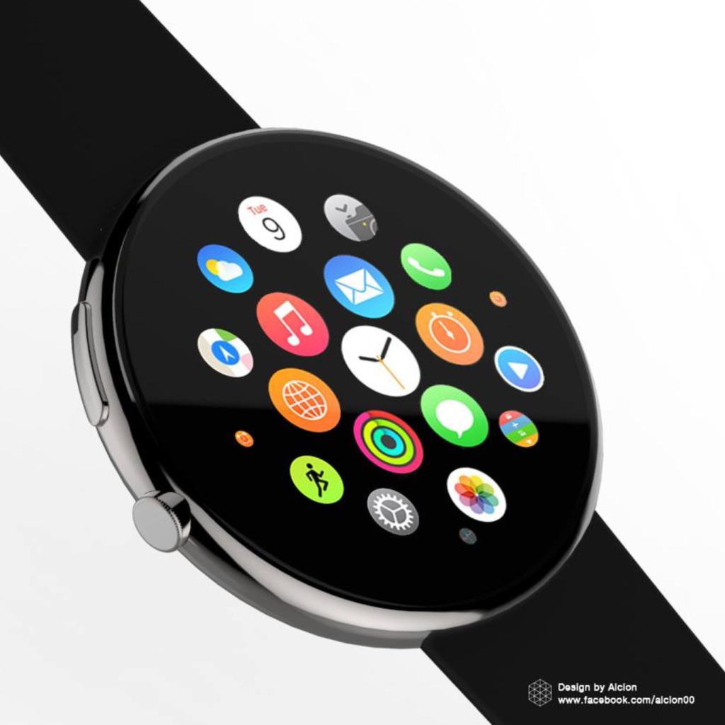 Круглый корпус Apple Watch