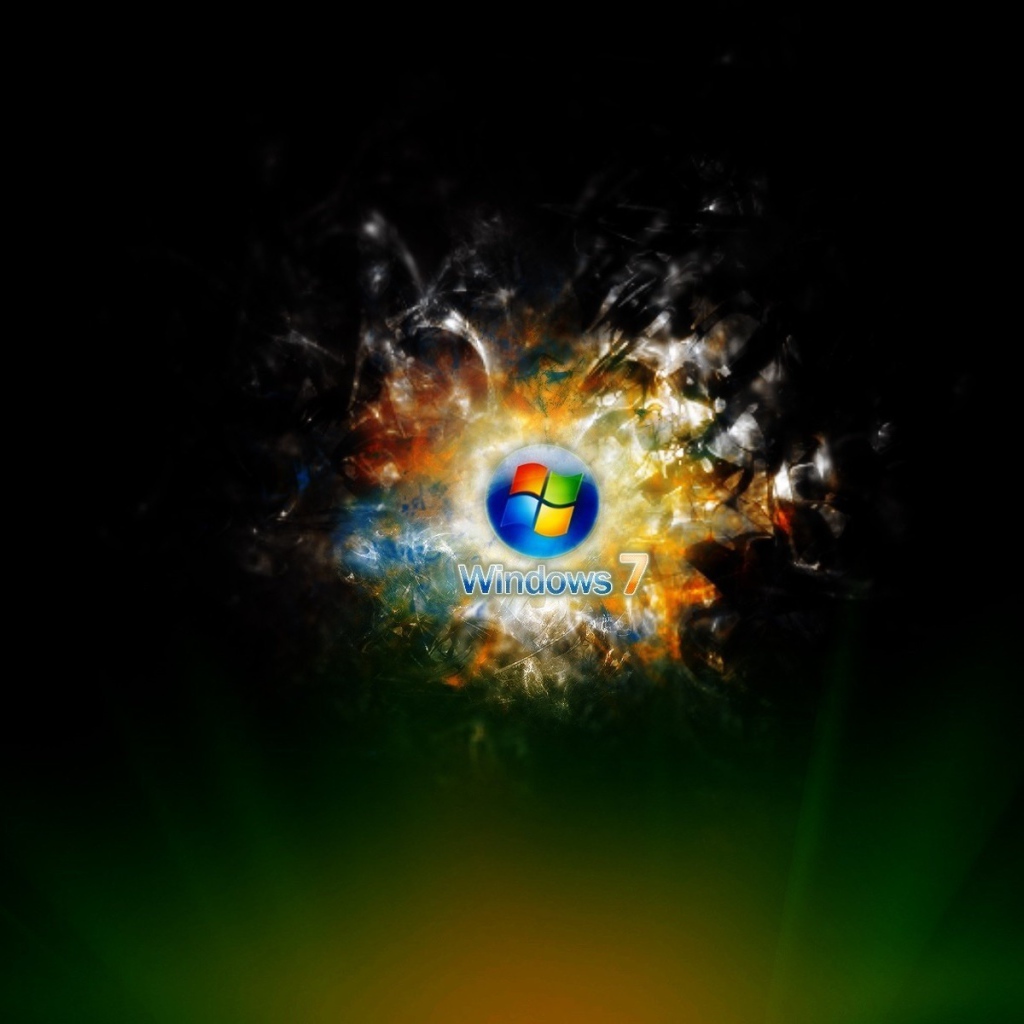 Обои Windows 7 с лучами