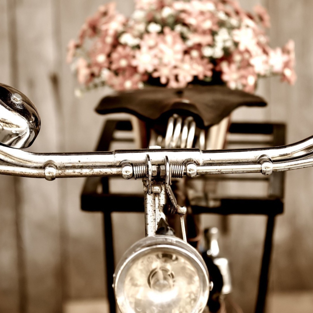 Bелосипед с цветами