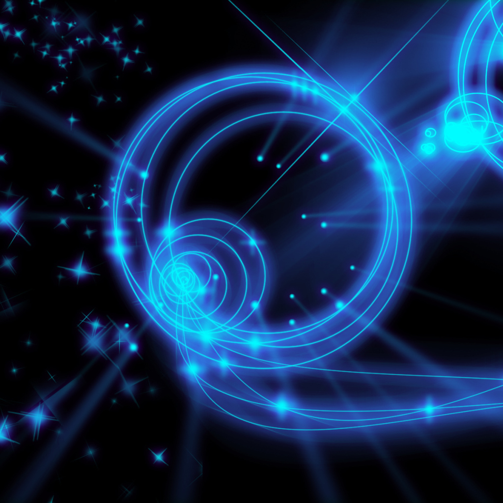 Голубая неоновая ночь