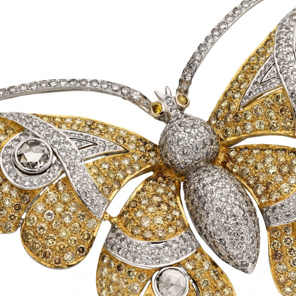 Бабочка из  страз