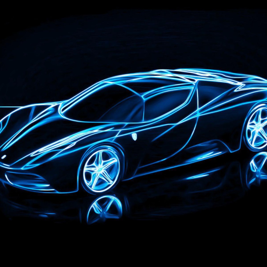 Автомобиль из неона