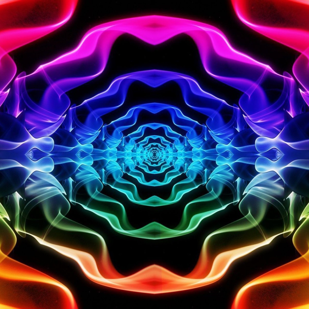 Красочная неоновая перспектива