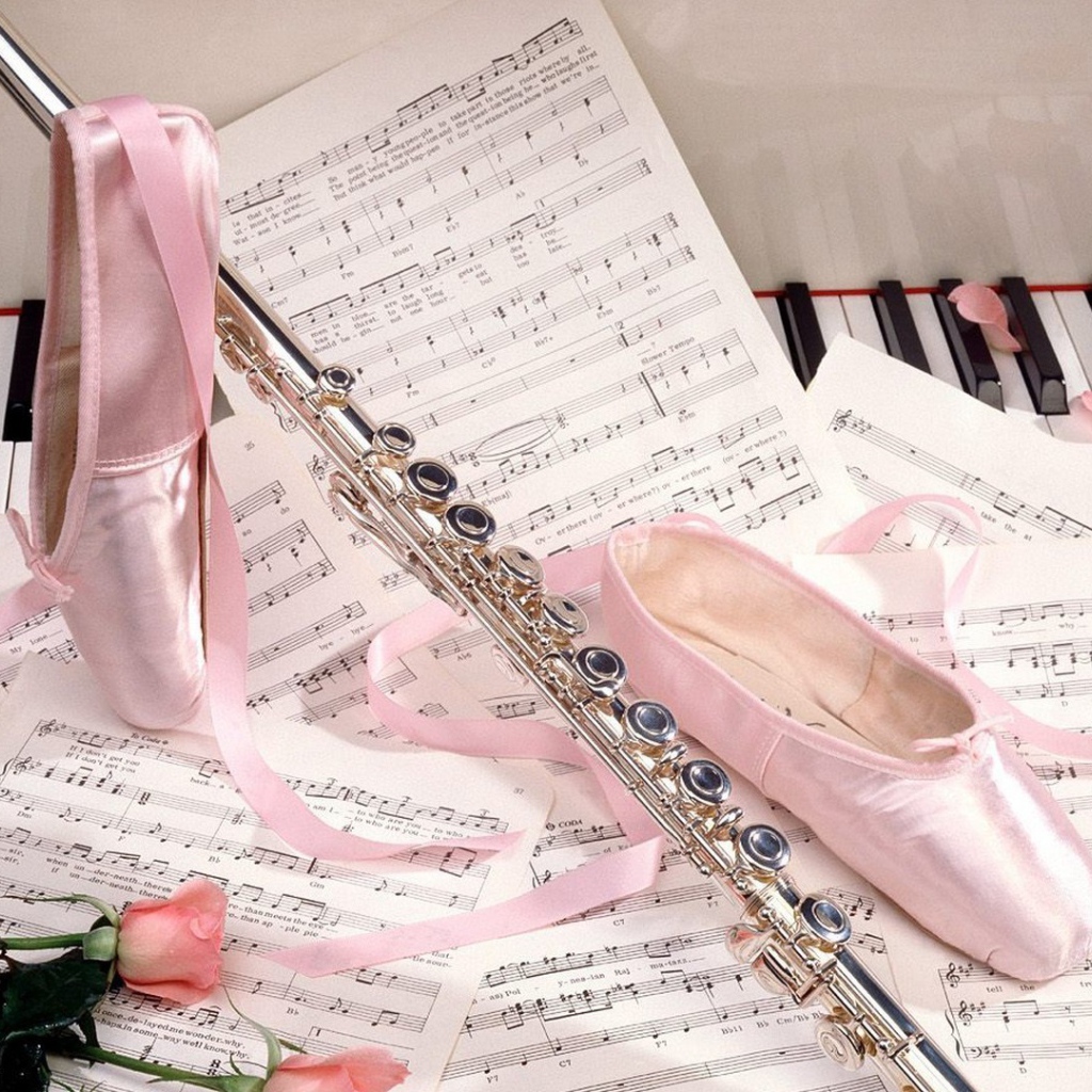 Танцевальные тапочки и ноты