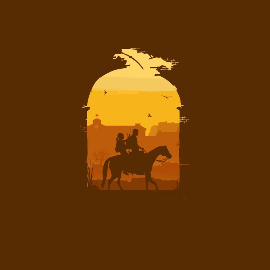 Дочь и отец на коне