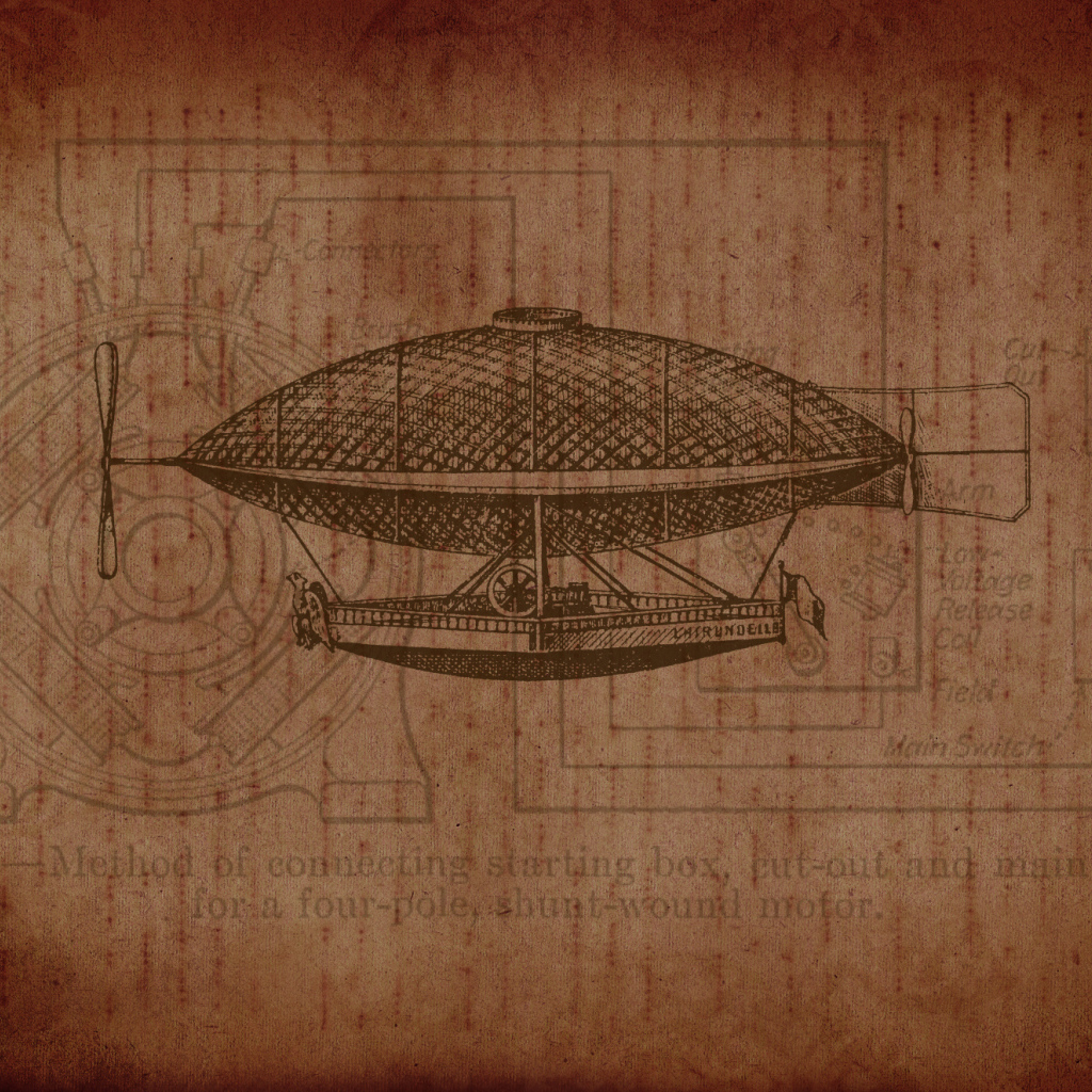 Рисунок Да Винчи стимпанк