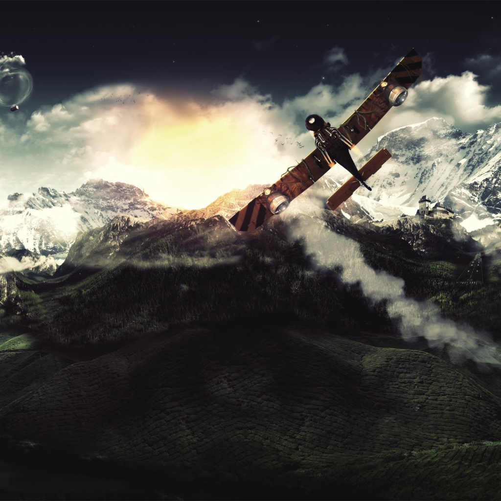 Полет над горами