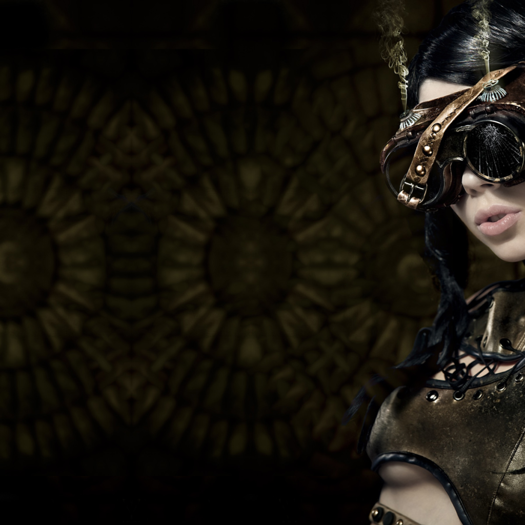 Девушка в очках стимпанк