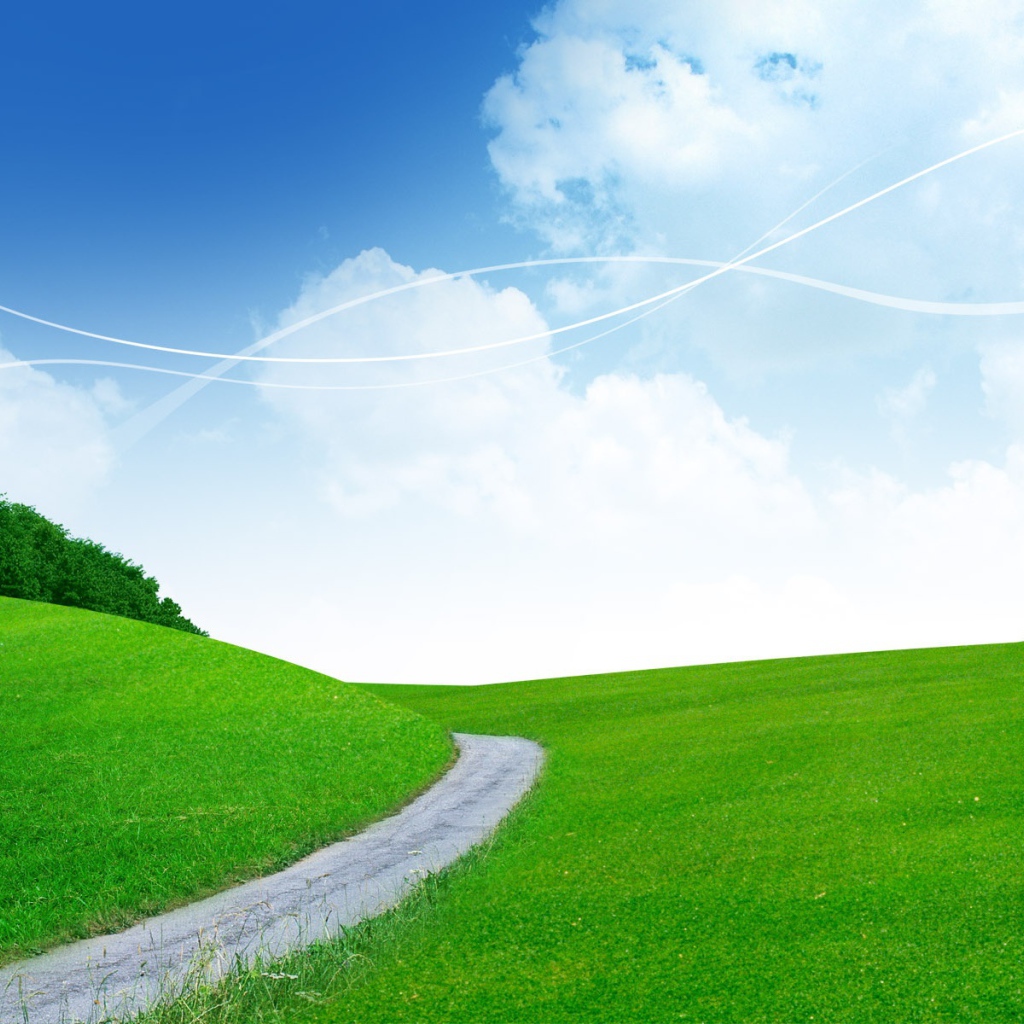 Зеленый пейзаж