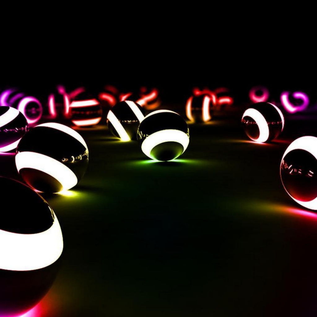 Свет неоновых шаров