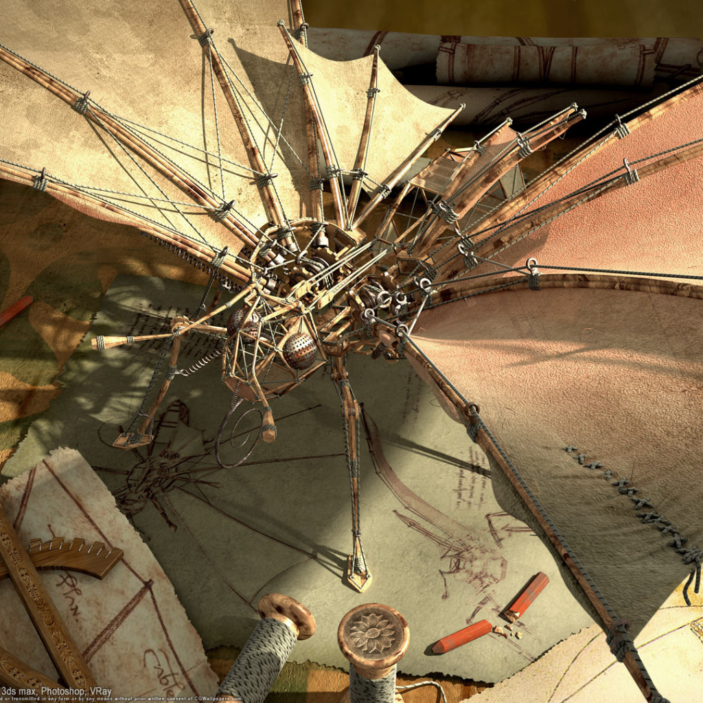 Модель самолета стимпанк