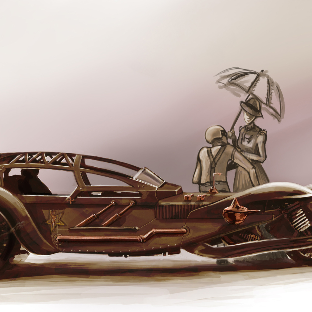 Облик автомобиля стимпанк