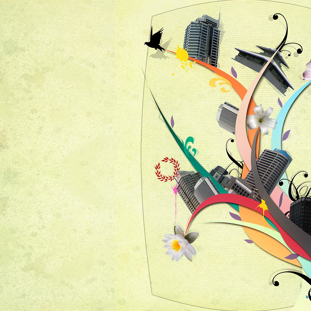 Город на стебле цветка