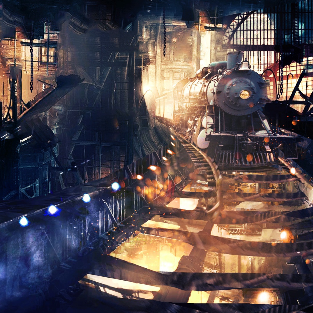 Поезд в тоннеле 