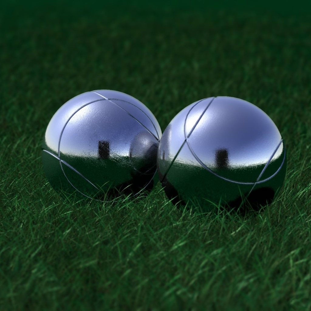 Два блестящих шара