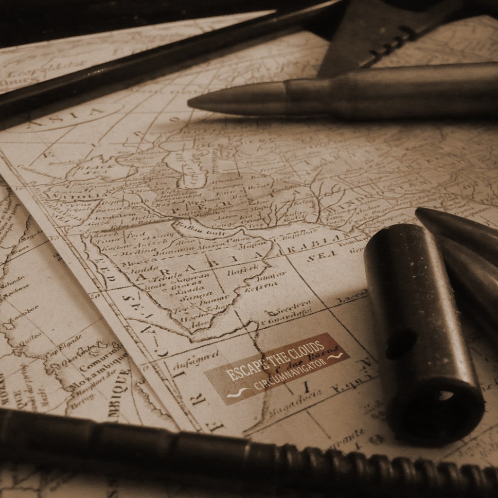 Карта мира стимпанк