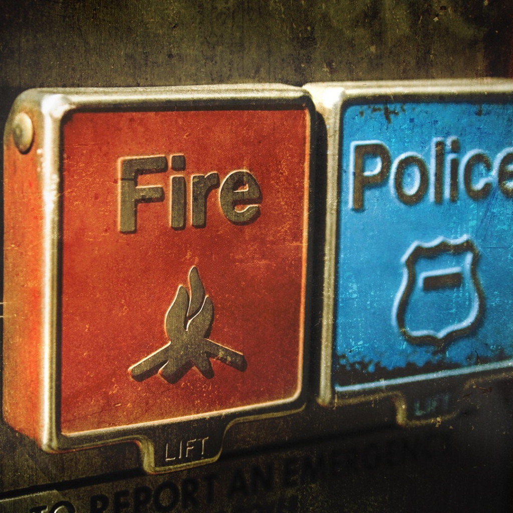 Кнопки вызова пожарных и полиции