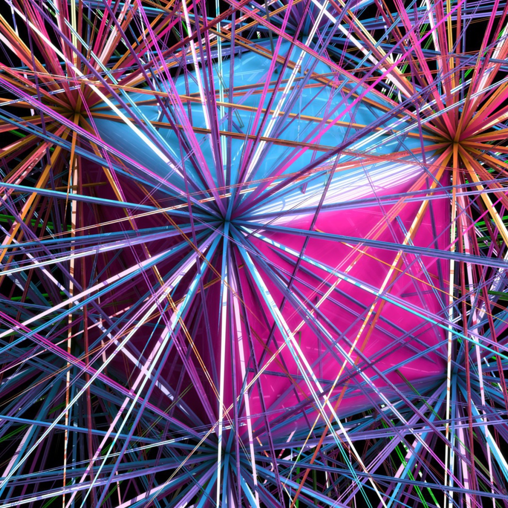 Куб и линии