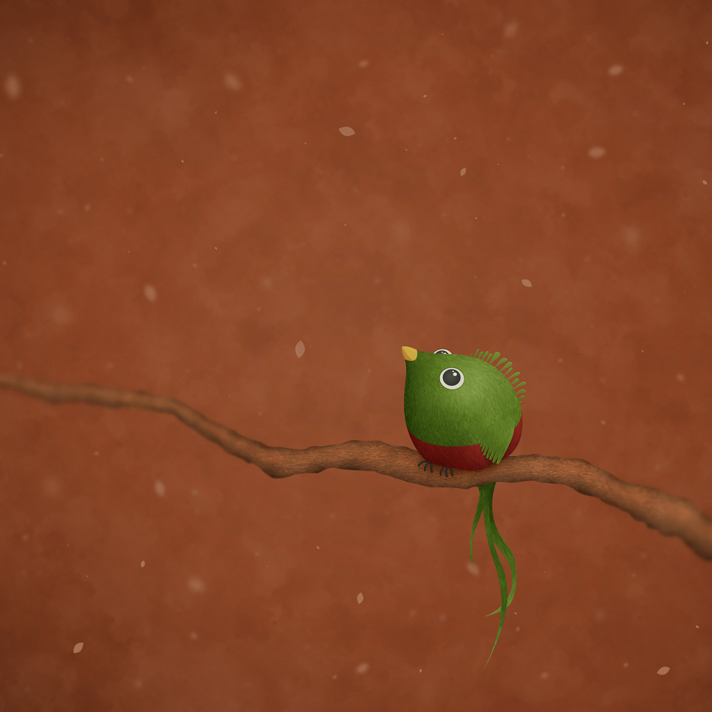 Зеленая птица