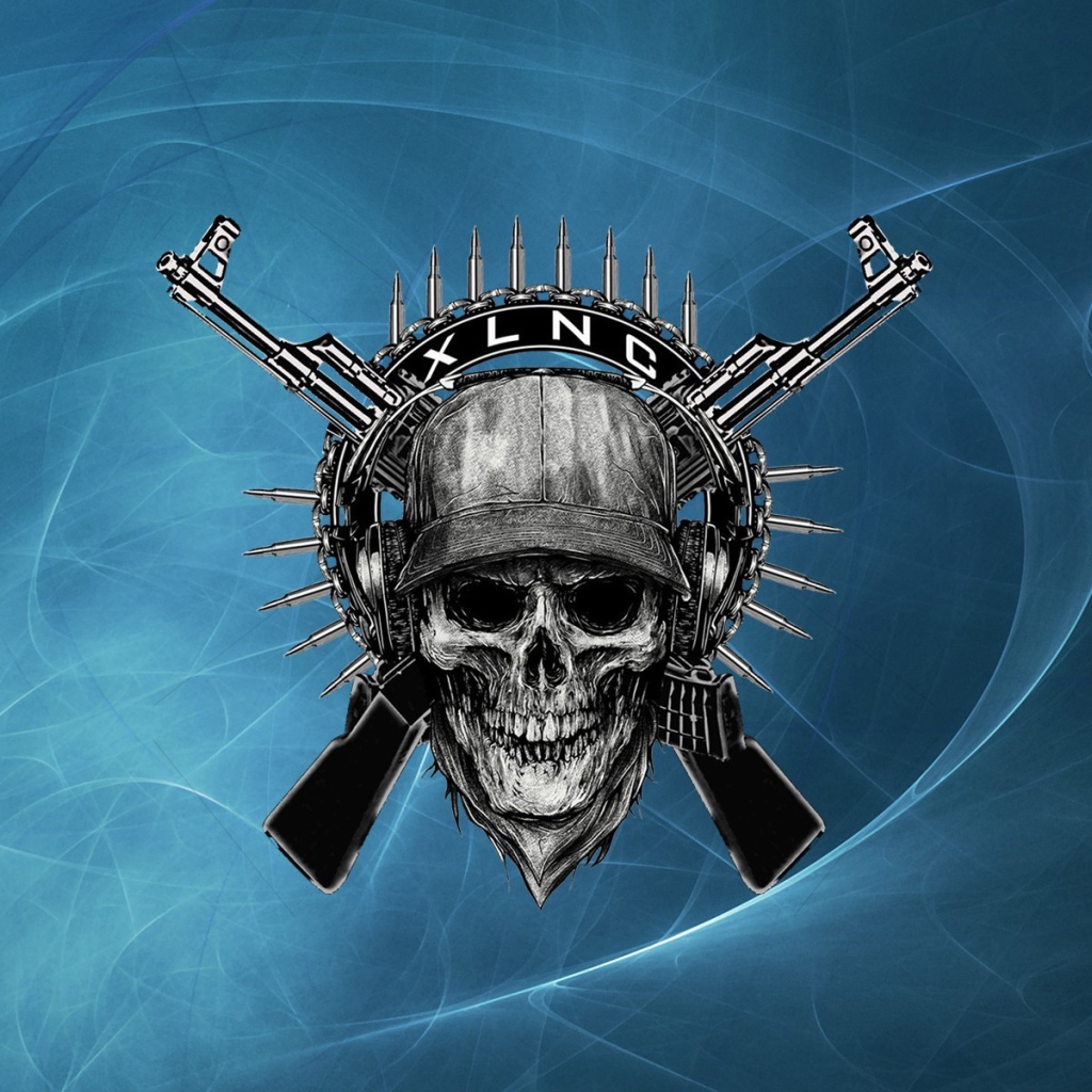 Череп и два автомата